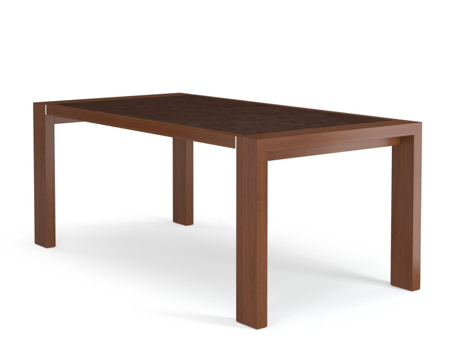 sturdy brown kitchen table
