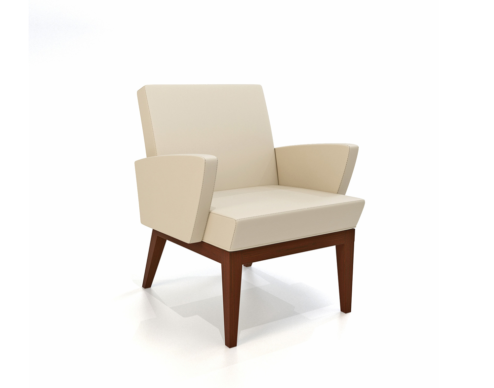 Retro Modern Upholstered Lounge Chair